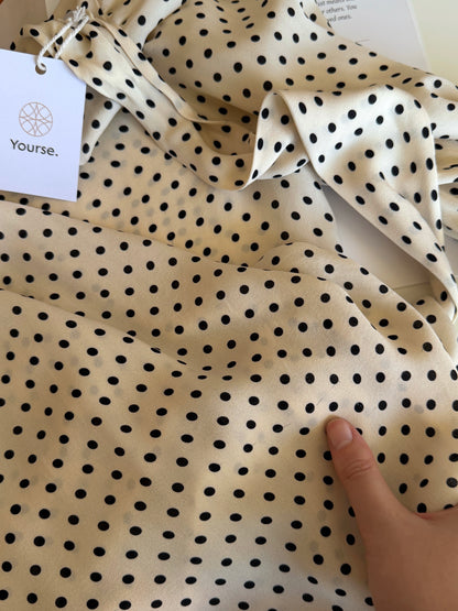 Authentic Valentino polka dot silk blouse