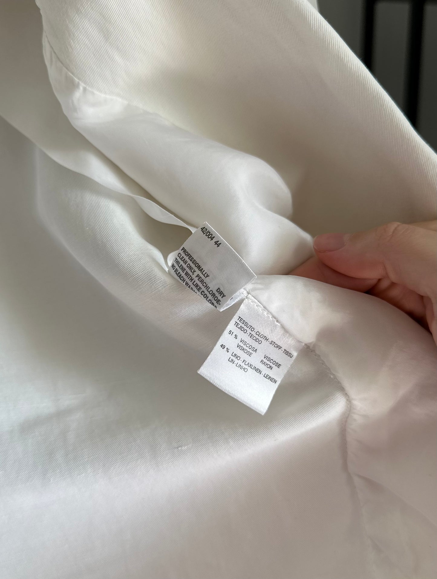 Vintage linen blend blazer Max Mara