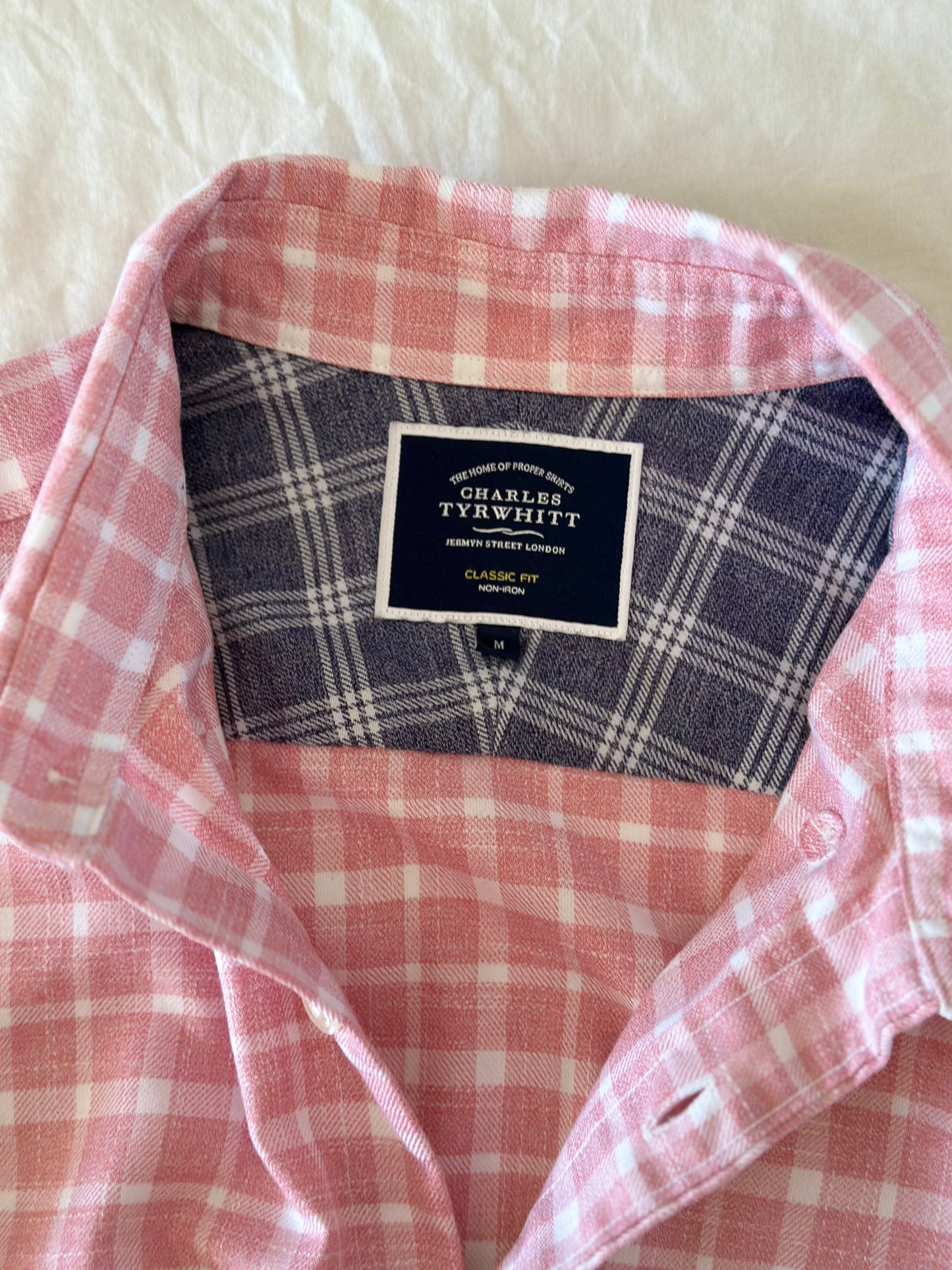 Amazing vintage pink plaid shirt