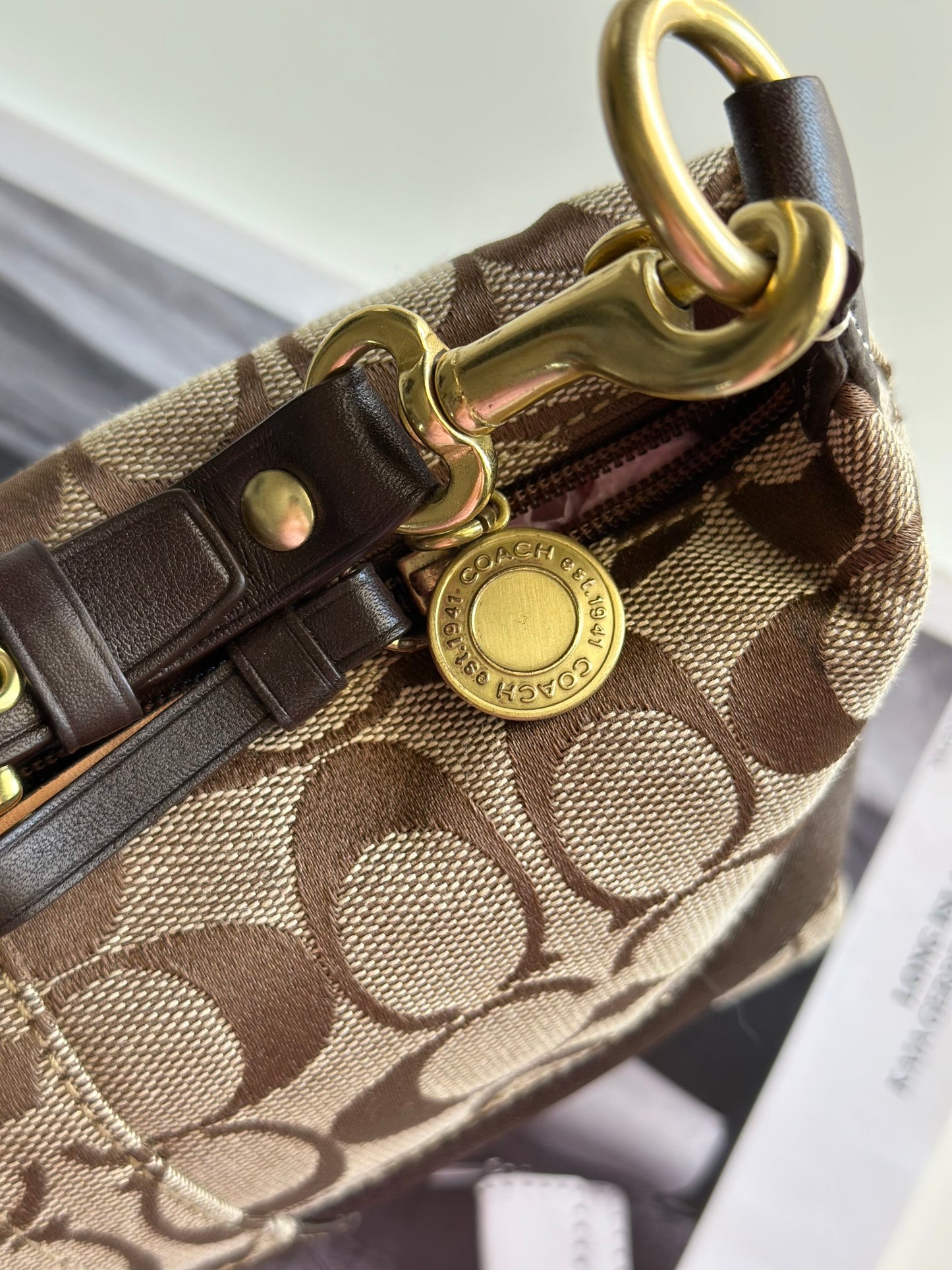 Authentic vintage monogram Coach bag