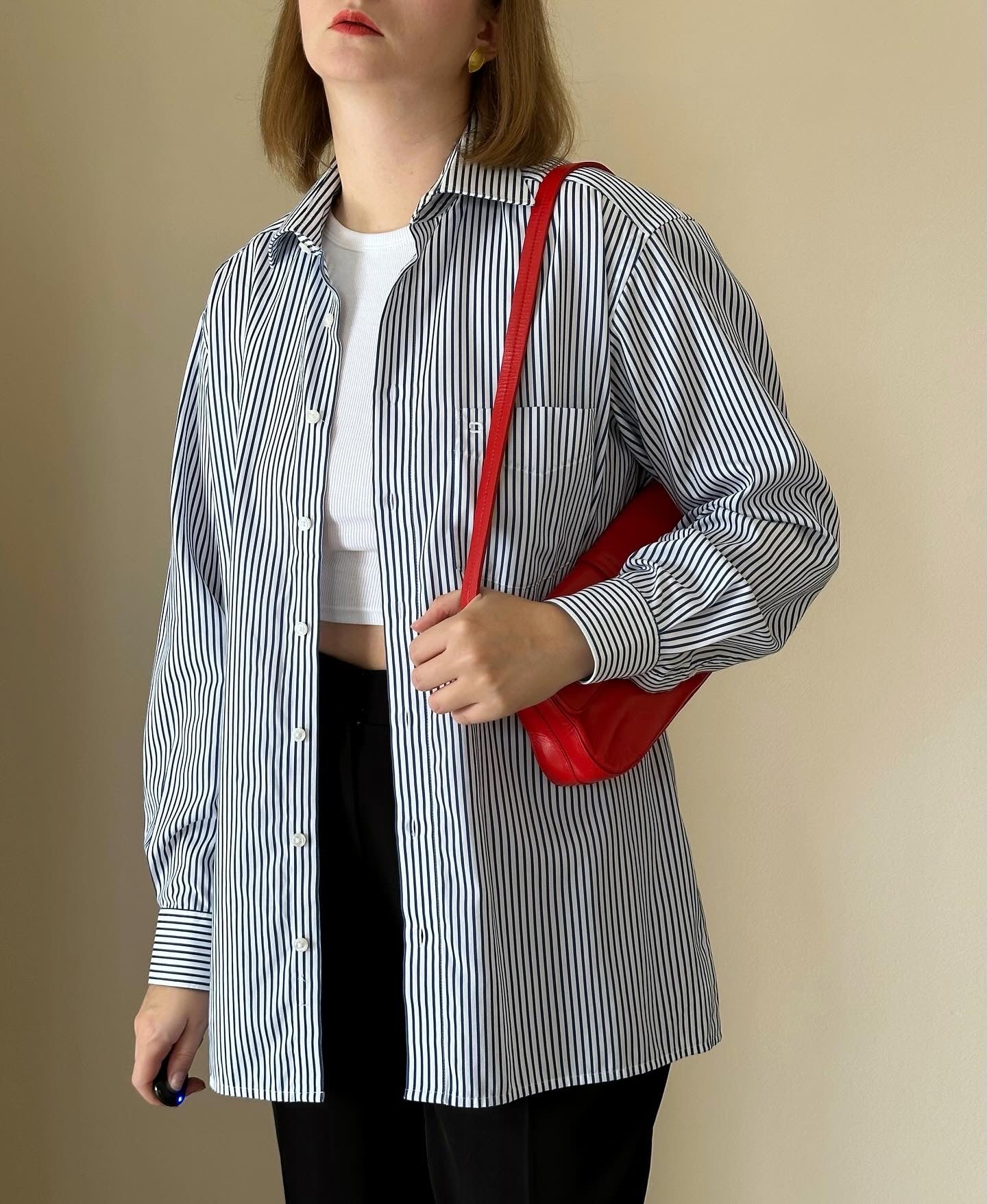 Amazing vintage oversized striped shirt