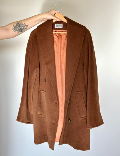 Elegant vintage wool-cashmere coat