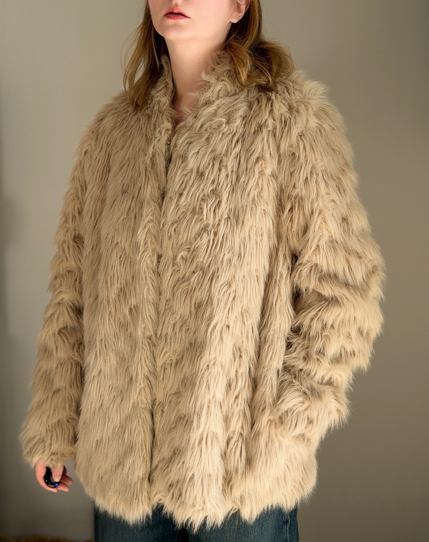 Stylish faux fur jacket from Dorothy Perkins