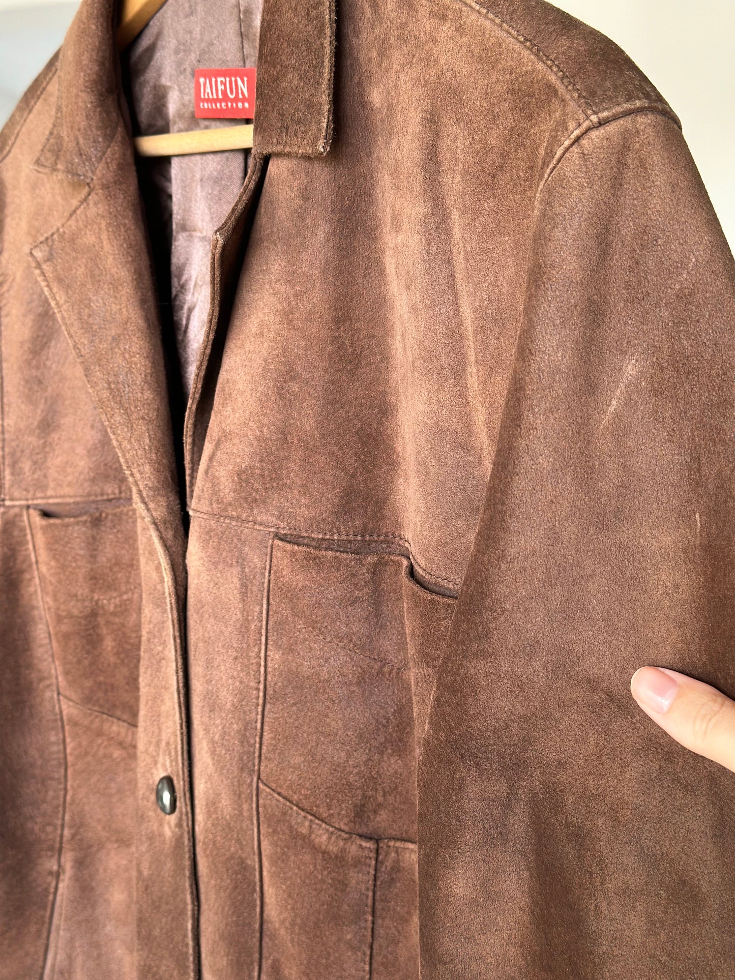 Vintage 100% suede brown jacket