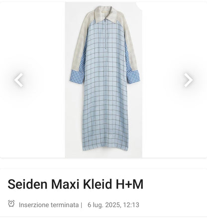 Silk blend textured dress H&M