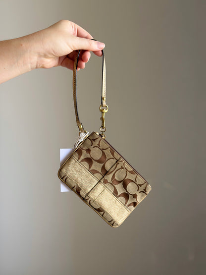 Vintage Coach mini wristlet