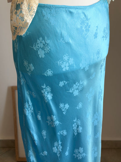 Stunning bias-cut midi/maxi viscose skirt