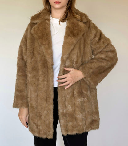 Charming vintage faux fur coat