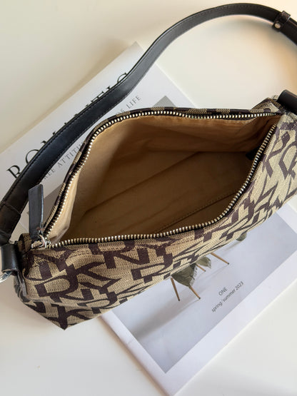 Lovely vintage DKNY shoulder bag with monogram print