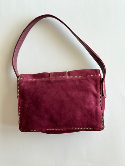 Vintage suede shoulder bag Monsoon