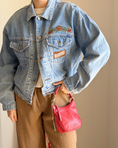Vintage Coccinelle red leather bag