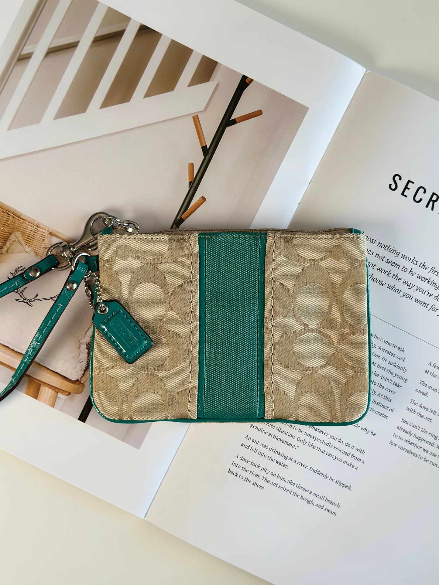 Iconic vintage Coach wristlet