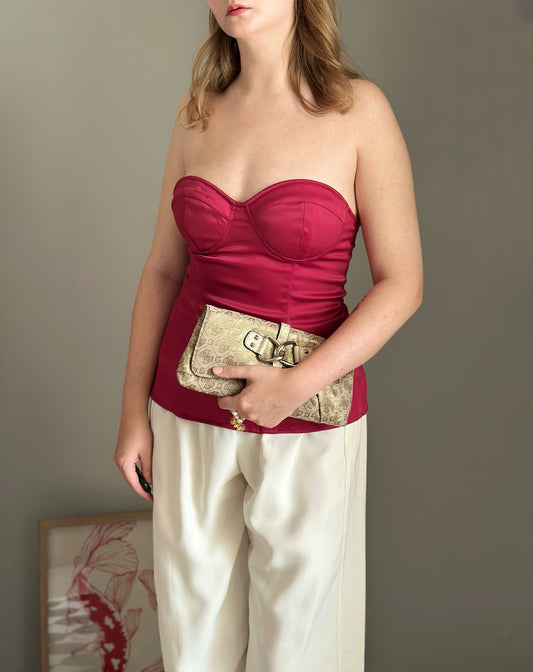 Incredible satin corset top