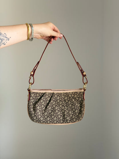 Stunning vintage DKNY beige monogram bag