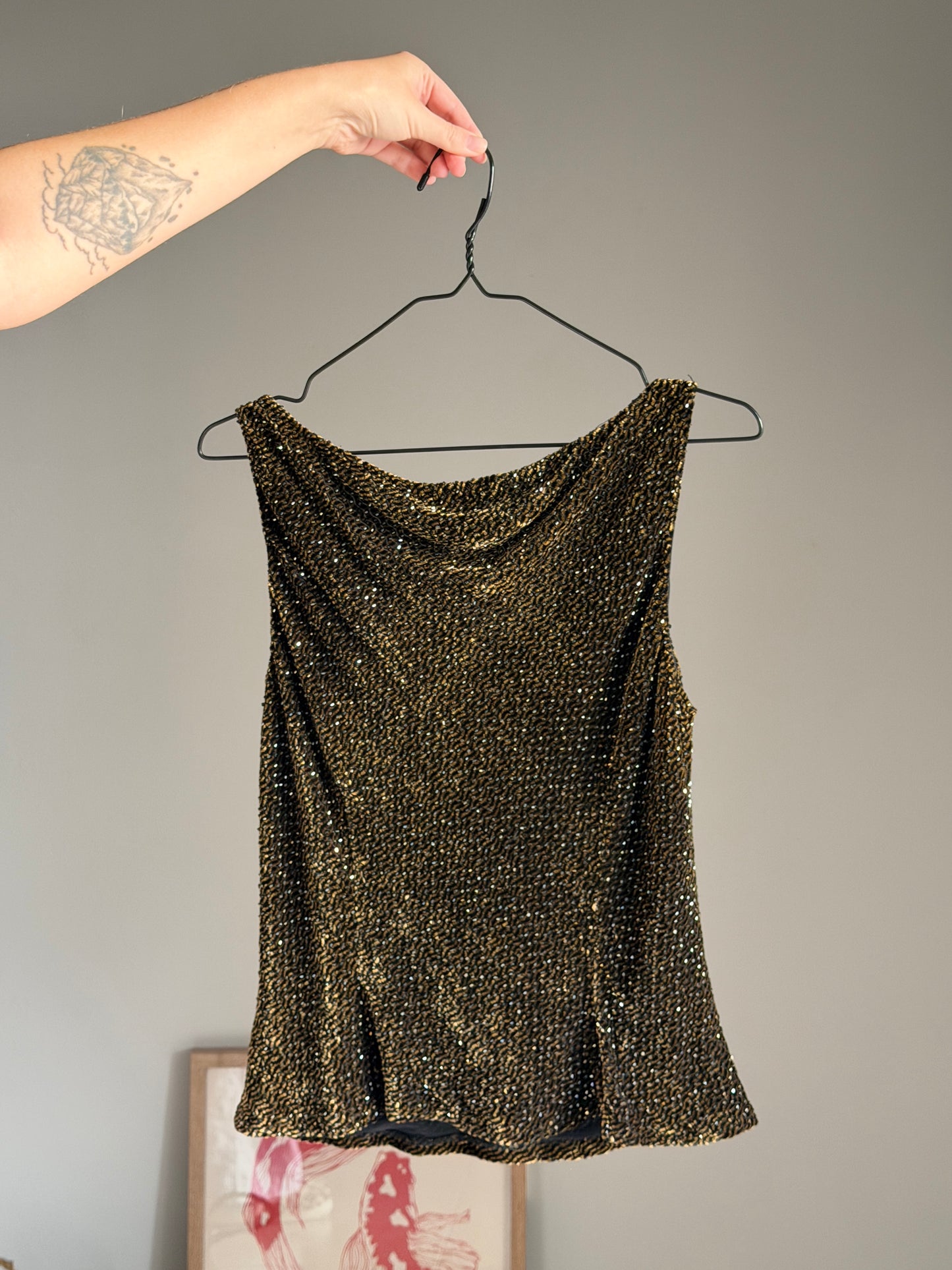Stunning vintage sequins top