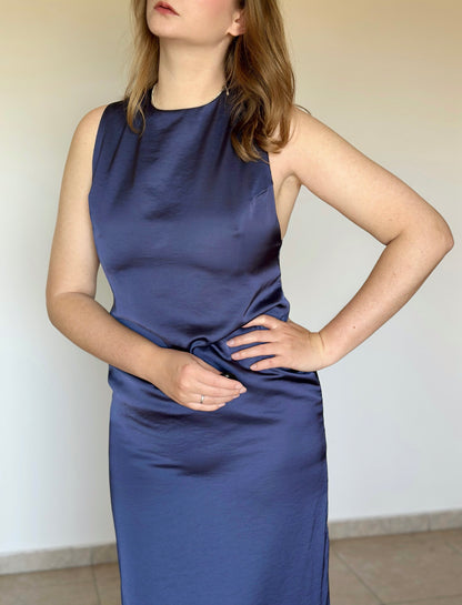 Stunning satin column dress by Samsoe Samsoe