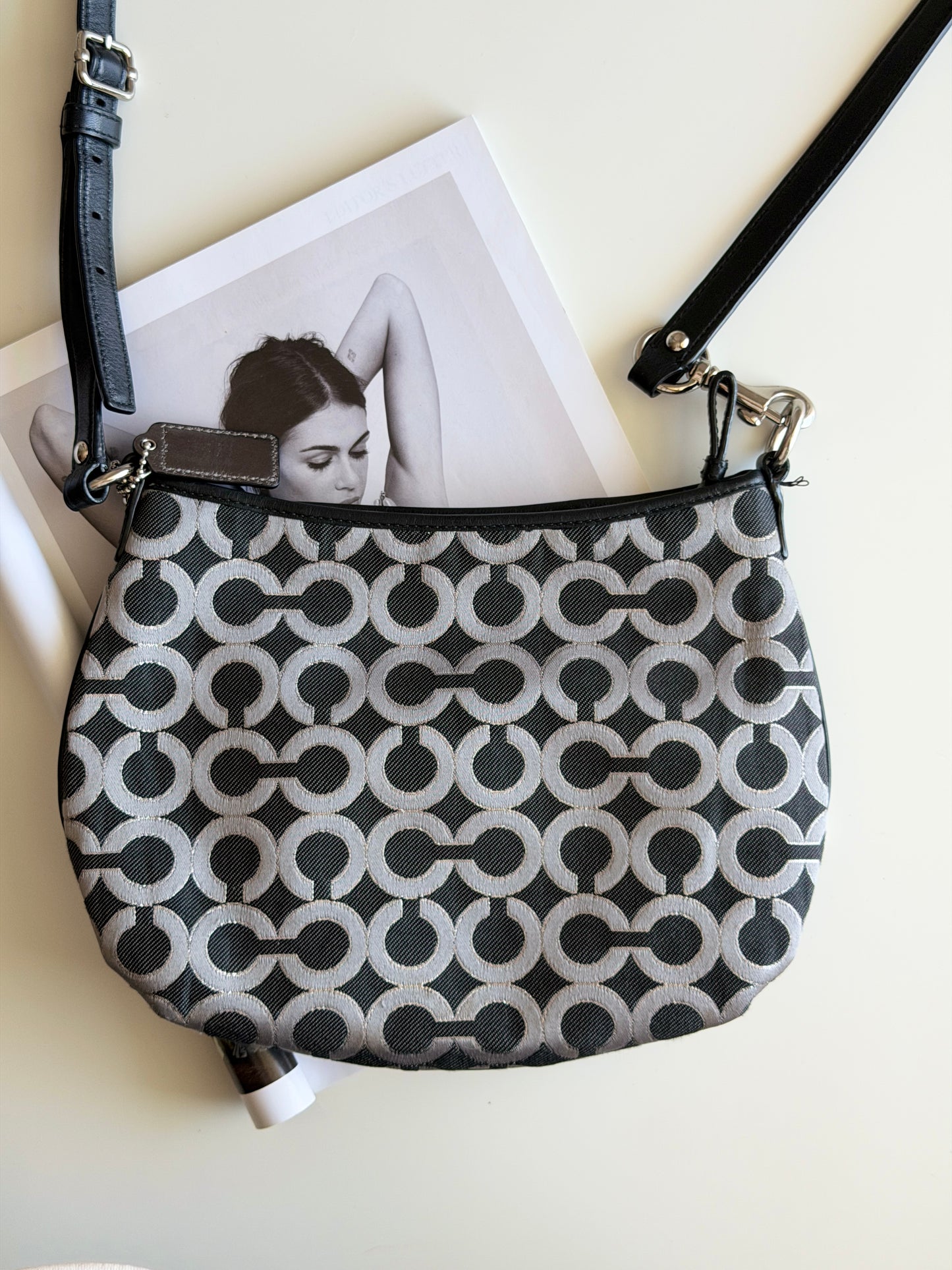 Vintage Coach Op Art crossbody bag