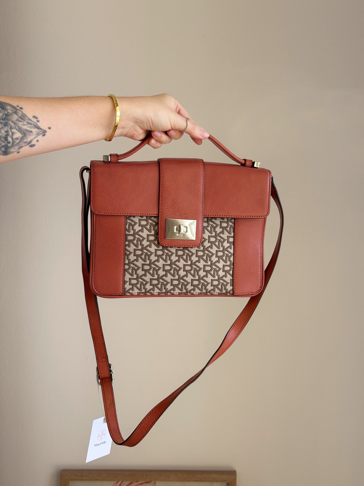 Vintage DKNY structured crossbody