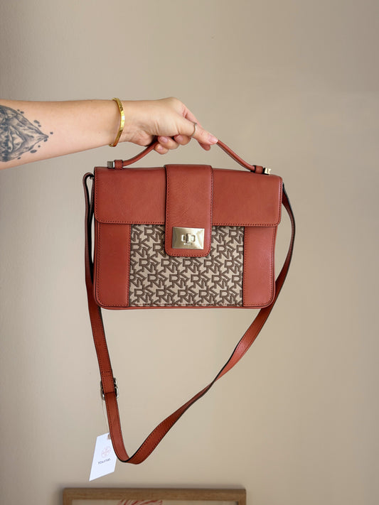 Vintage DKNY structured crossbody