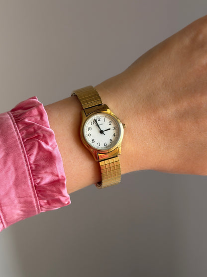 Classic Sekonda gold-tone watch with expansion band