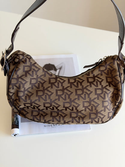 Vintage DKNY brown shoulder bag