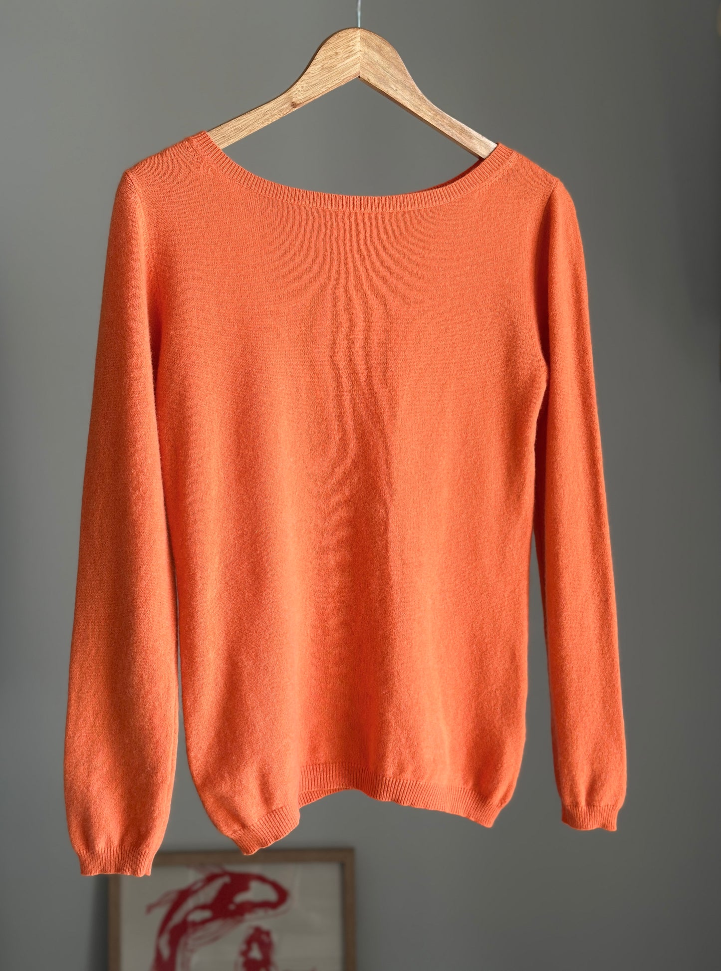 Vintage 100% cashmere orange sweater