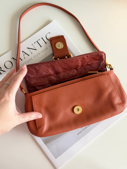 Authentic vintage Furla baguette bag