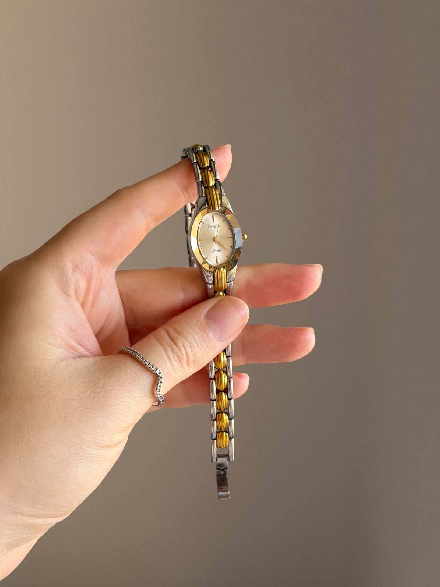 Vintage Armitron Now watch in a sleek two-tone finish