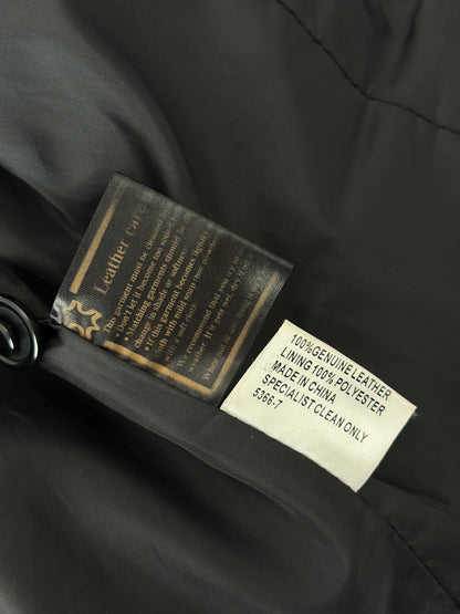 Vintage black leather jacket