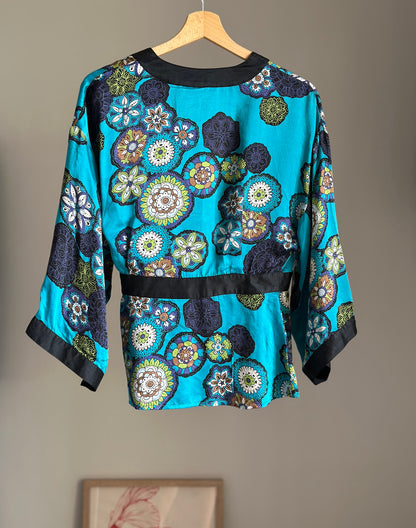 Vintage silk kimono blouse by Spenser Jeremy