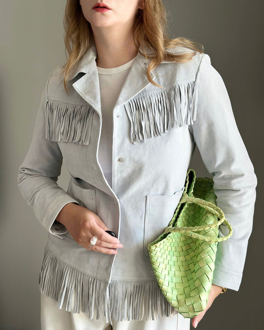Limited Edition suede jacket with fringing by Reclaimed Vintage