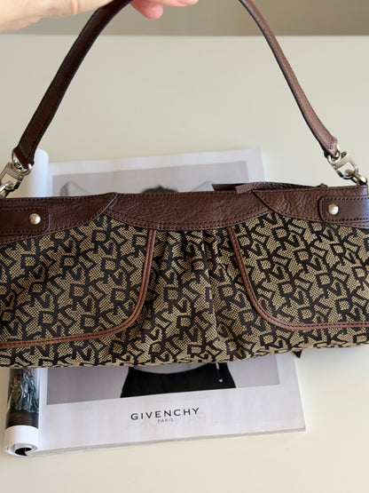 Vintage brown DKNY baguette bag