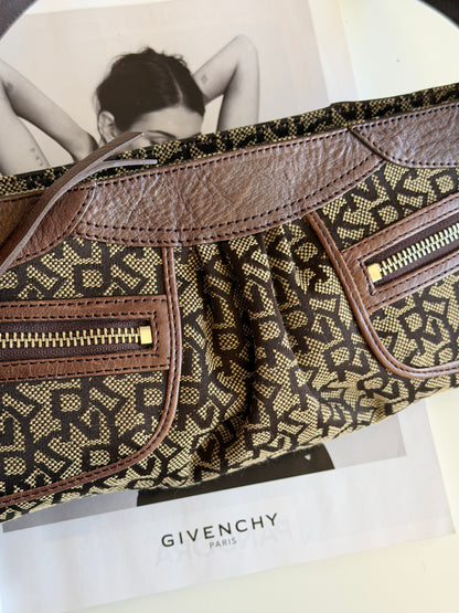 Vintage brown DKNY baguette bag