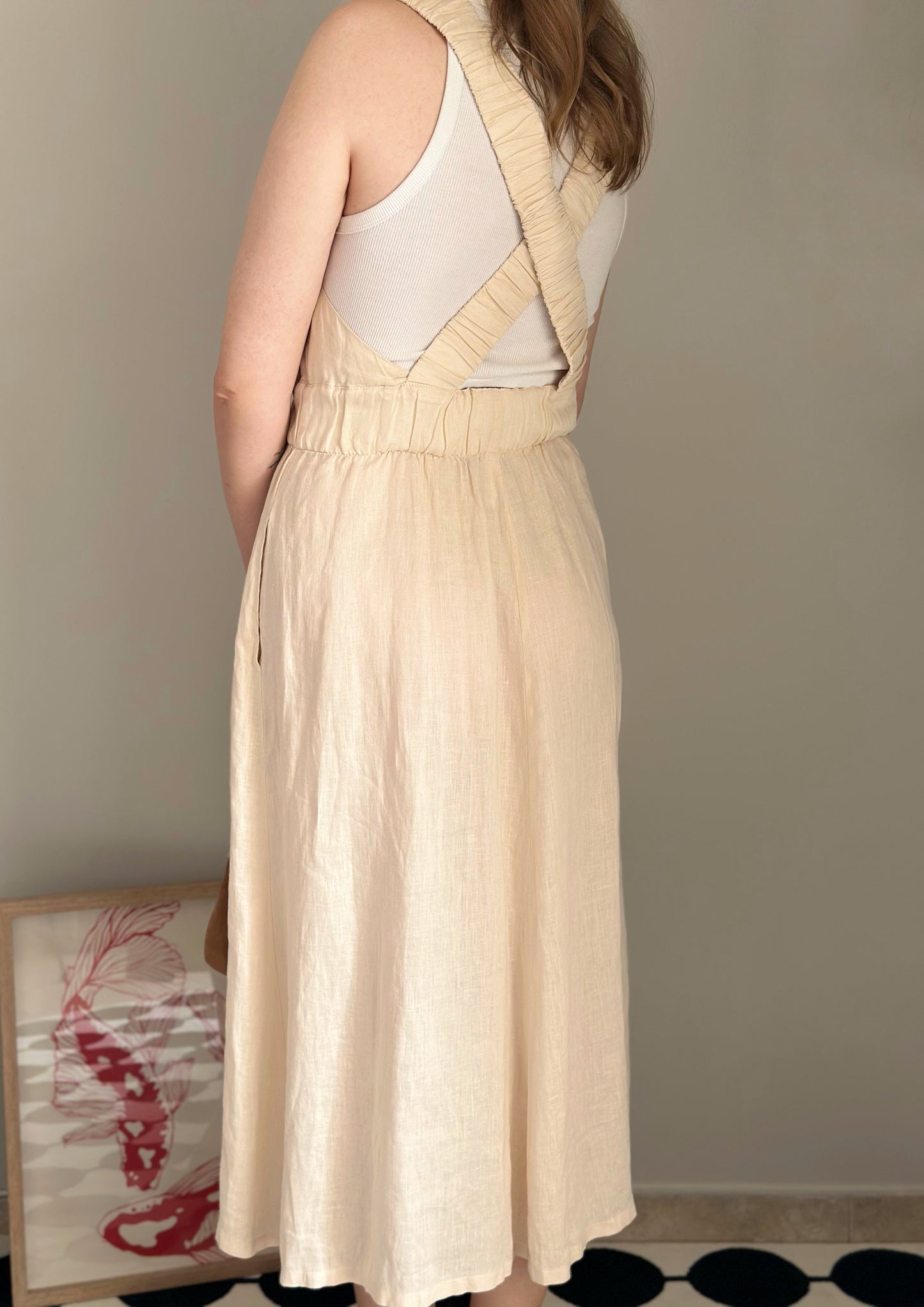Effortless and airy linen sundress