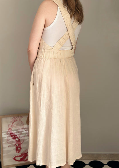 Effortless and airy linen sundress