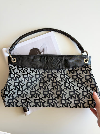 Vintage DKNY grey monogram bag (medium)