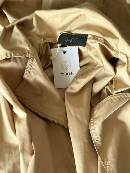 Statement beige trench coat