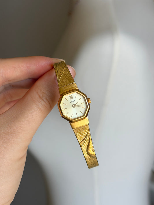 Vintage gold-tone watch Lorus
