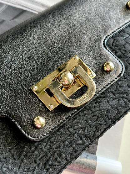 Sophisticated vintage DKNY clutch/shoulder bag