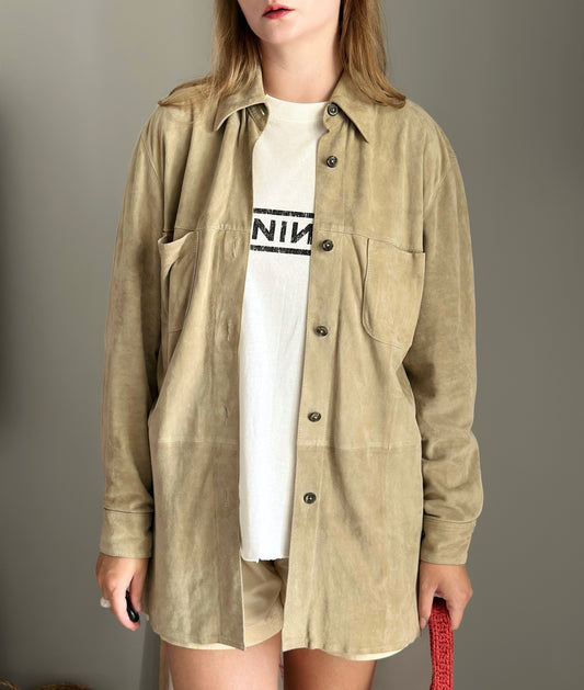 Vintage soft suede shirt by Madeleine