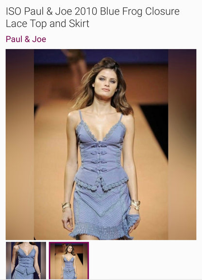 Rare vintage find Paul & Joe bustier top