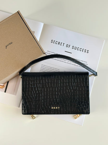 Chic DKNY leather clutch wallet