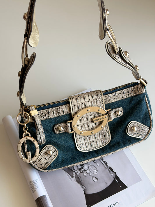 Iconic vintage Guess denim bag