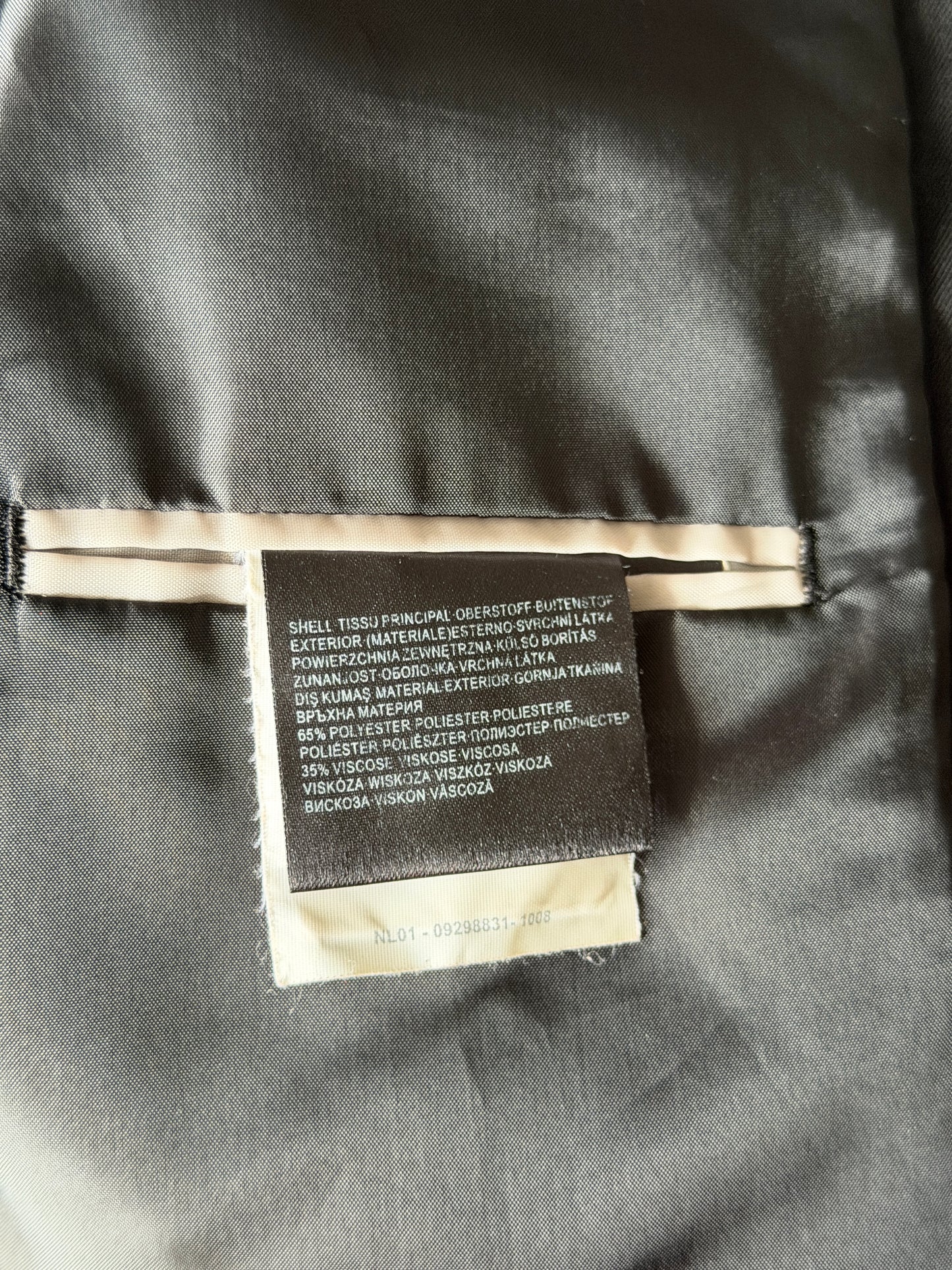 Vintage black blazer with champagne stones