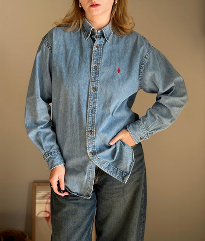 Classic vintage denim shirt by Polo Ralph Lauren