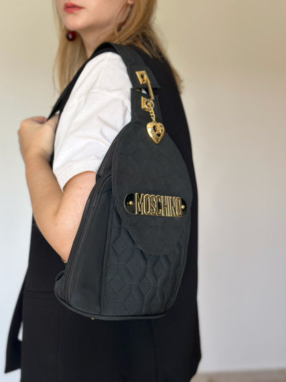 Charming vintage nylon backpack by Moschino