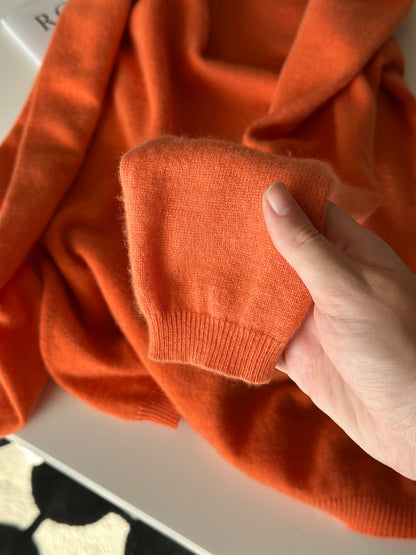 Vintage 100% cashmere orange sweater