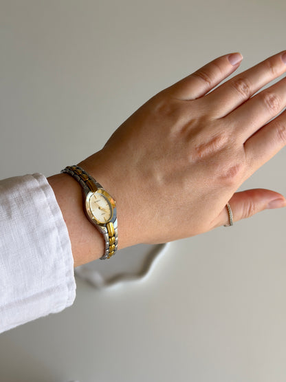 Vintage Armitron Now watch in a sleek two-tone finish