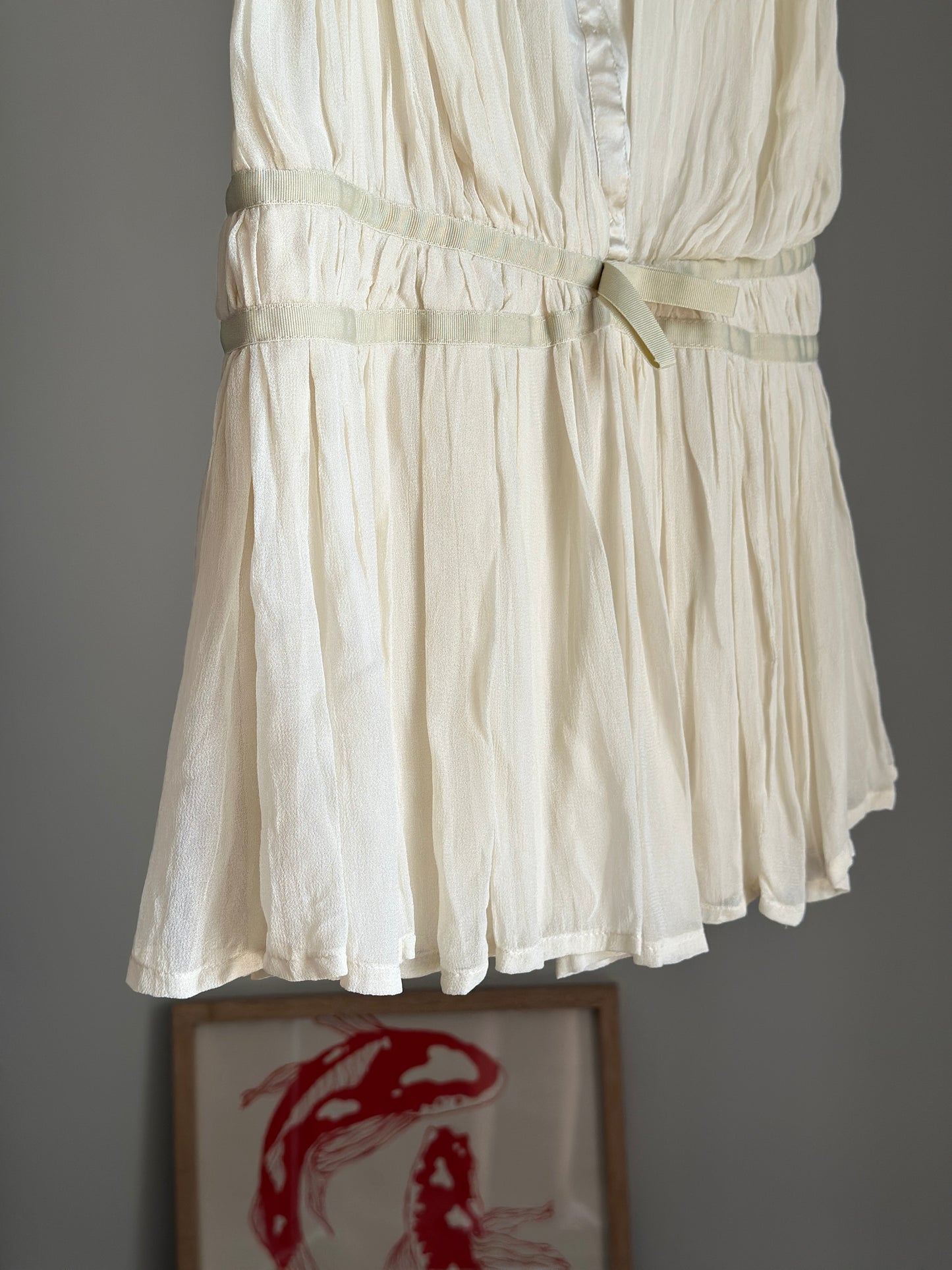 Charming cream mini dress