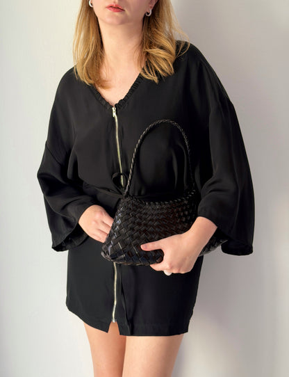 Vintage black silk dress by Acne Studios (2000s)